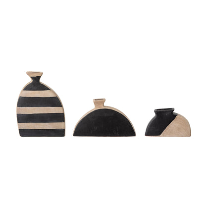 Bloomingville Nezha Deco Vase, Sort, Terrakotta - Bloomingville - DesignGaragen.dk