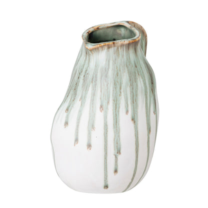 Creative Collection Link Vase, Grøn, Stentøj