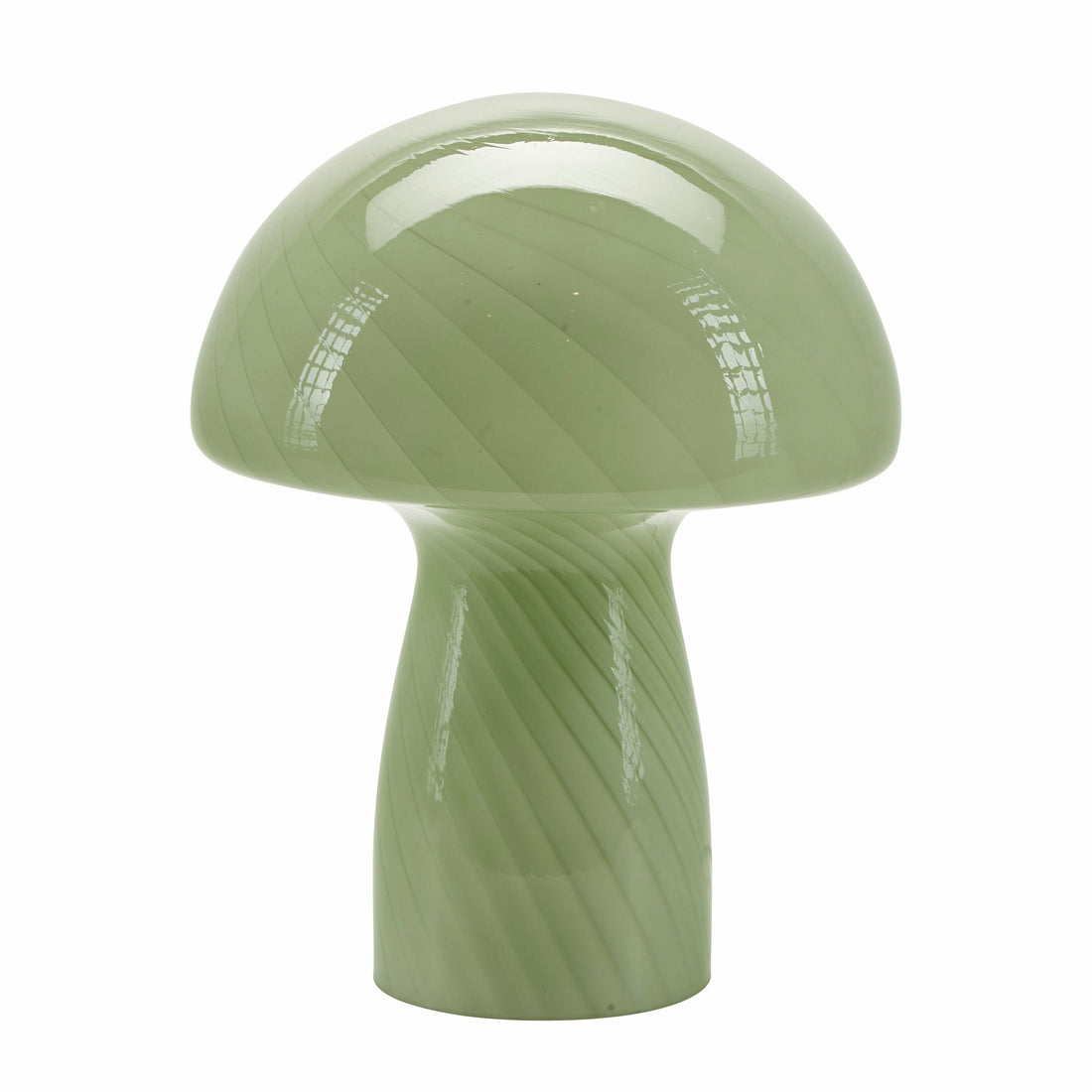 Bahne - Svampelampe / Mushroom bordlampe, grøn - H23 cm.