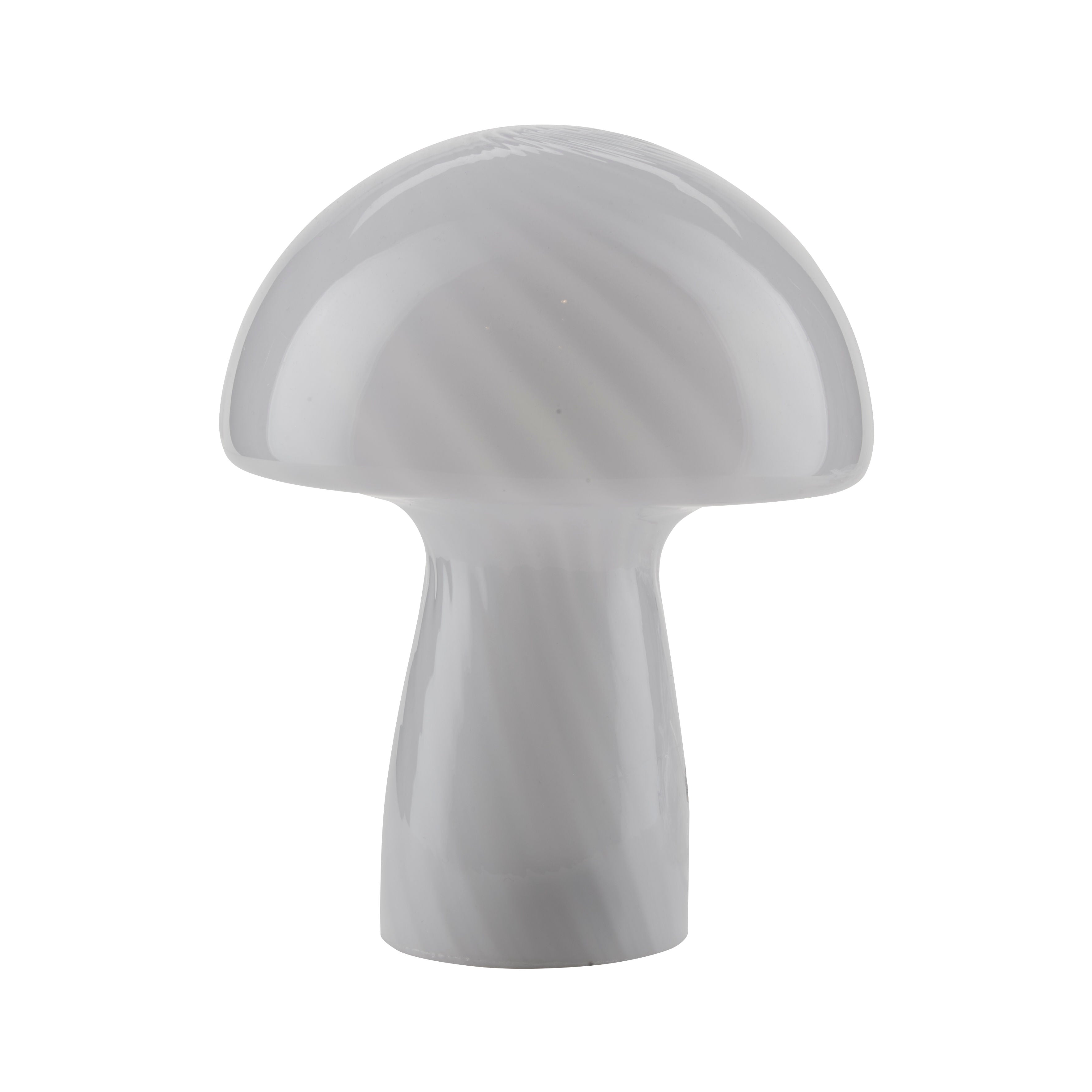 Bahne - Svampelampe / Mushroom bordlampe, hvid - H23 cm.p