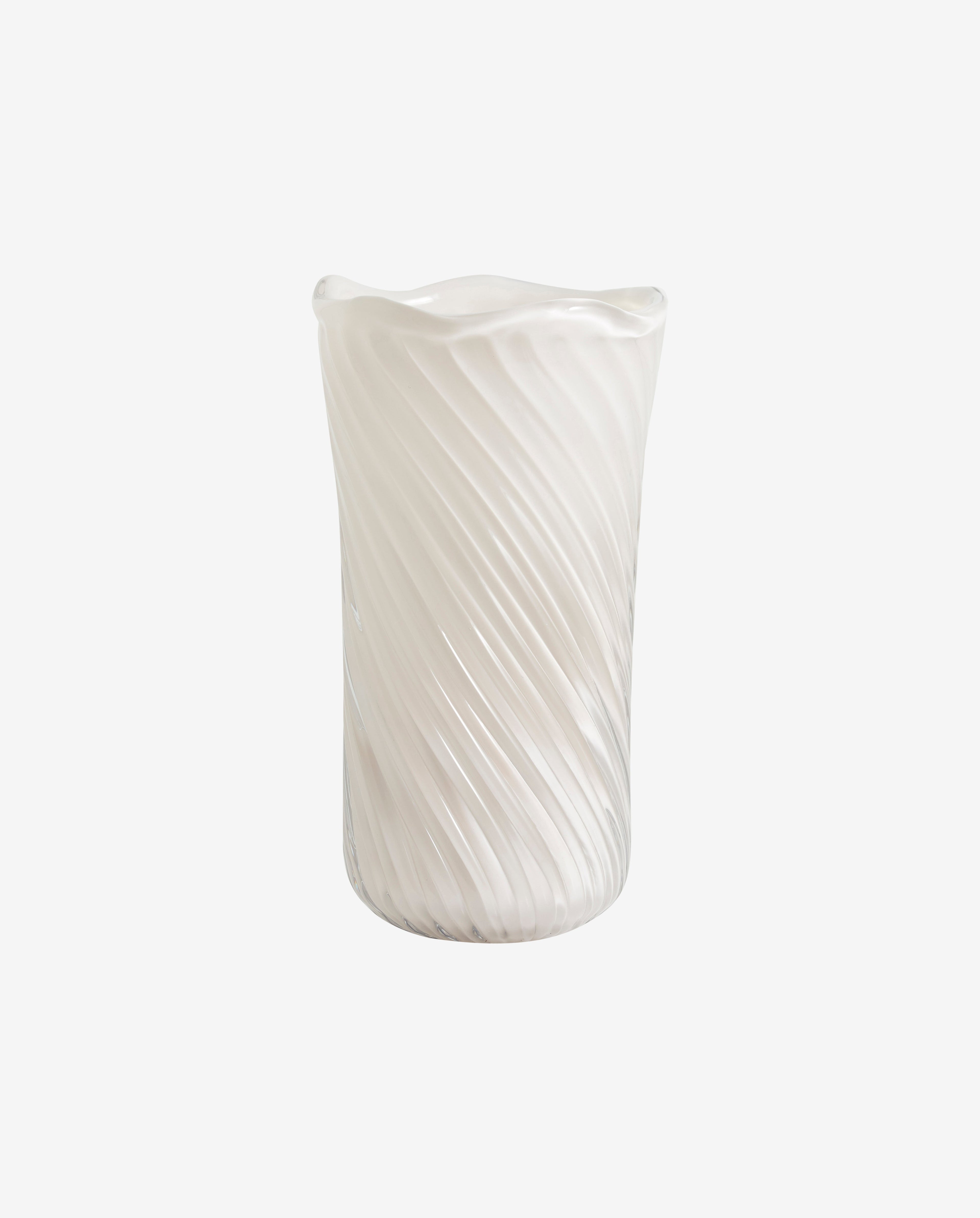 Nordal A/S HELLE vase, glass - off white