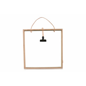 Langbo Square Frame - Natural Oiled Oak / Chrome - Langbo - DesignGaragen.dk