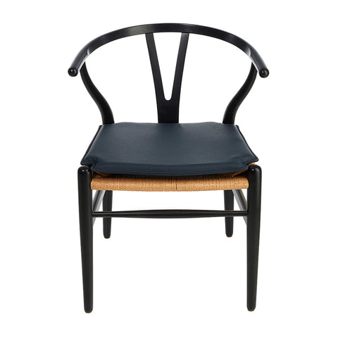 Hynde til Hans J. Wegner Y-stol CH24 i - navy læder