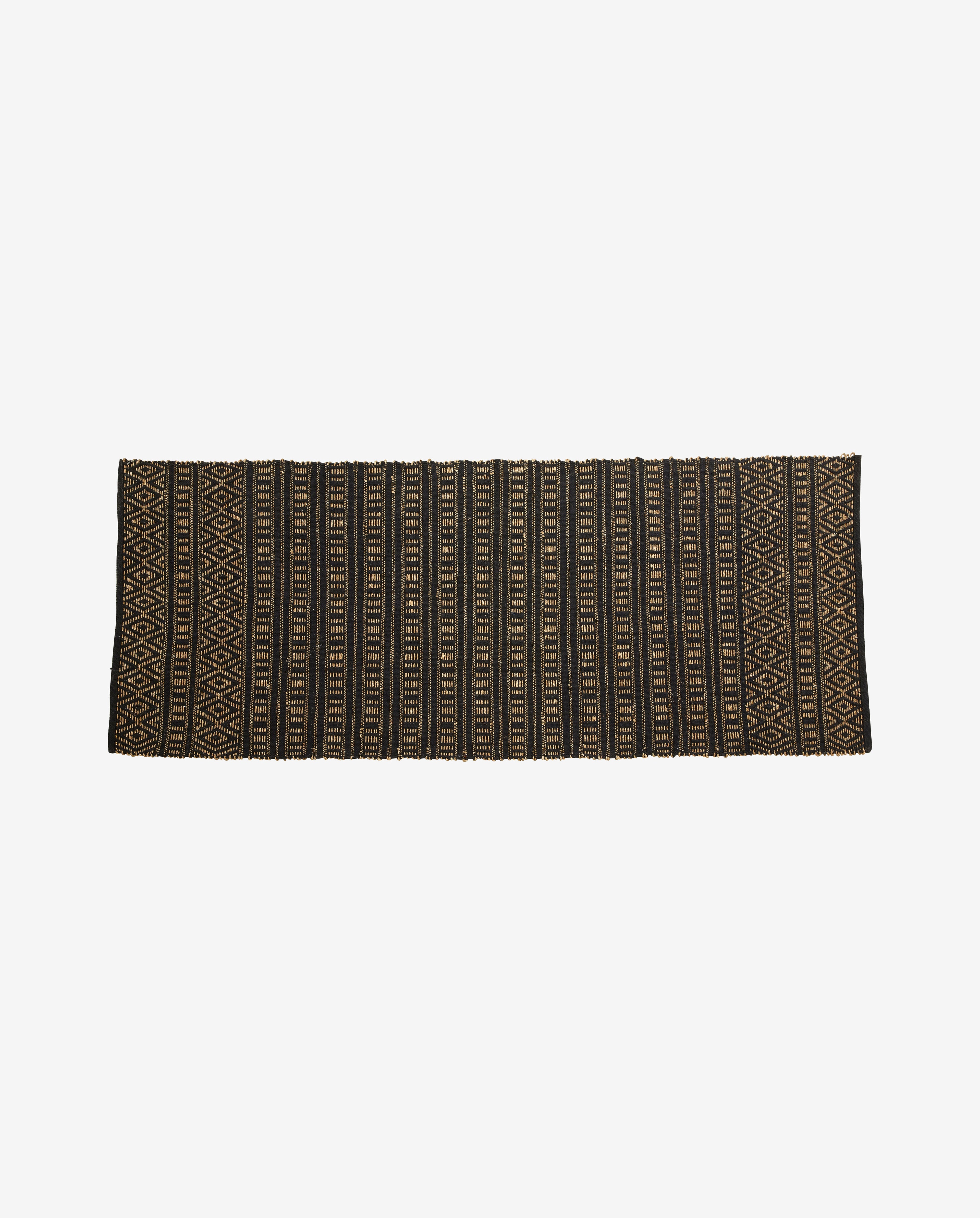 Nordal A/S FARAH rug, black/natural colour