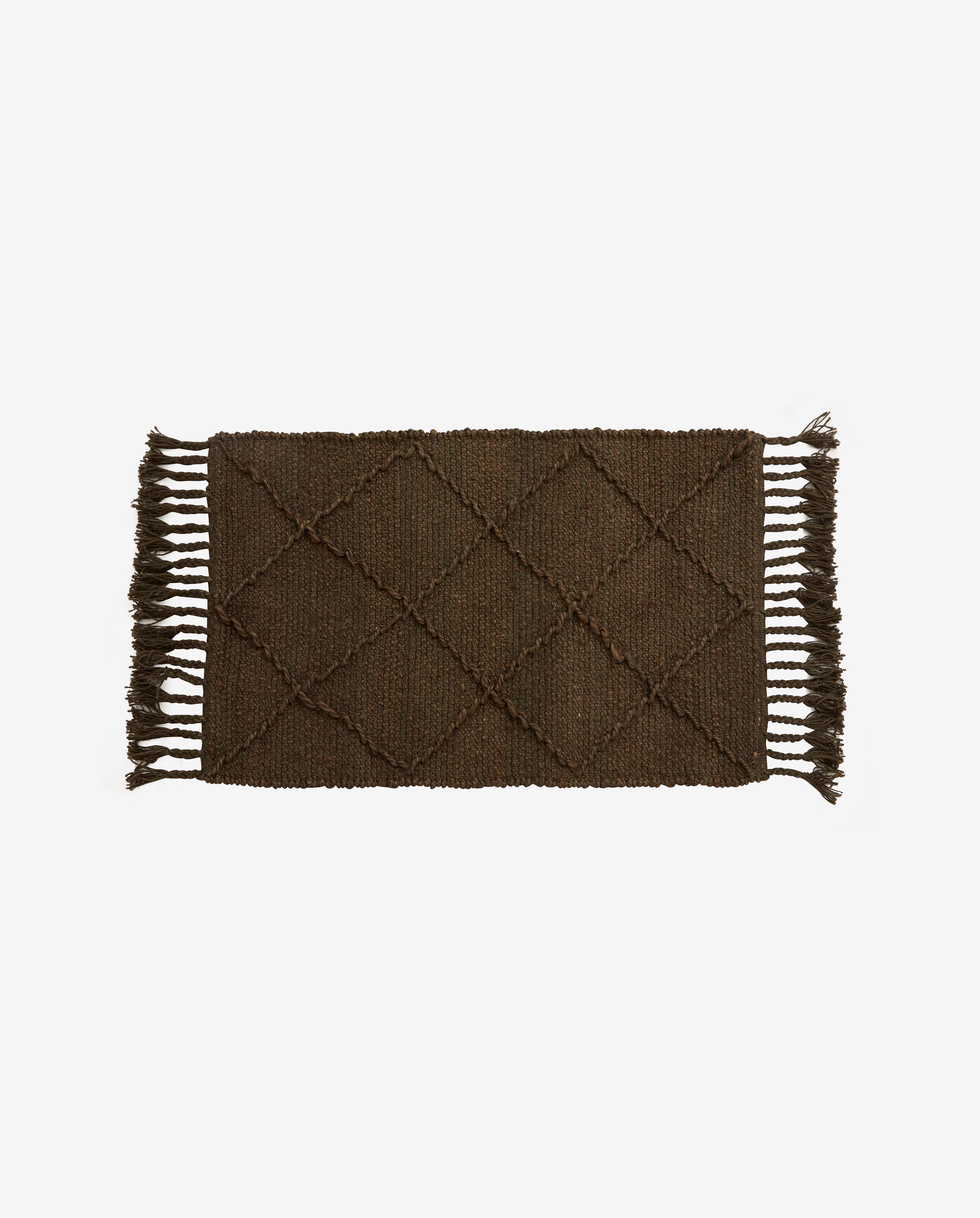 Nordal A/S JUTAN rug, S, brown/green melange