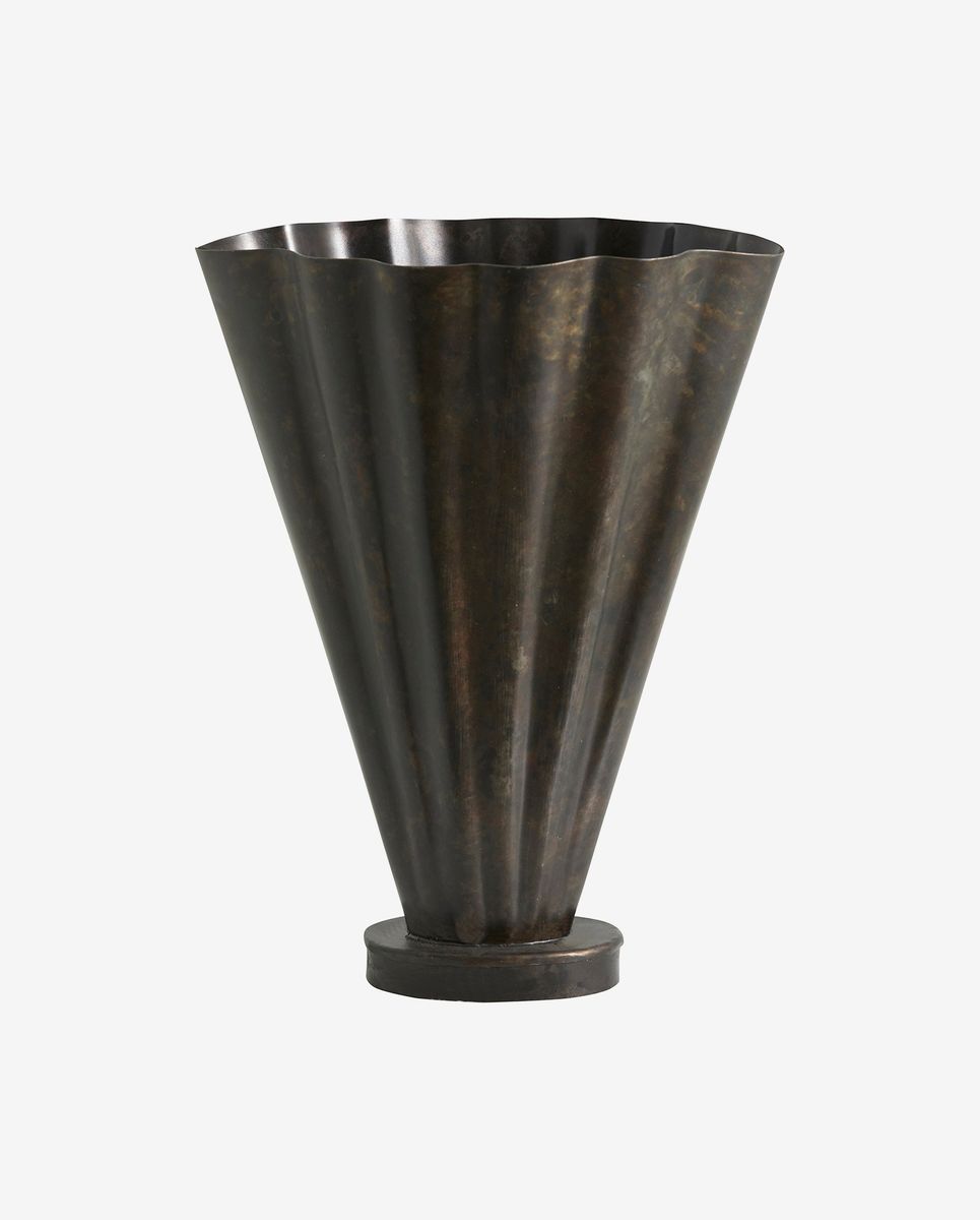 Nordal - COLL vase - brown antique finish