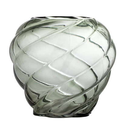 Bloomingville Leyan Vase, Grøn, Glas