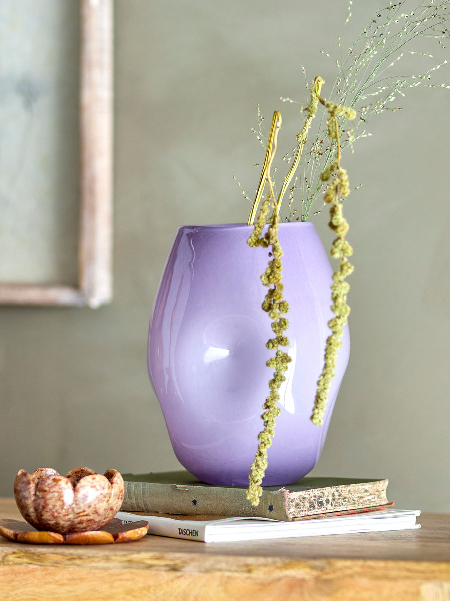 Creative Collection Lilac Vase, Lilla, Glas