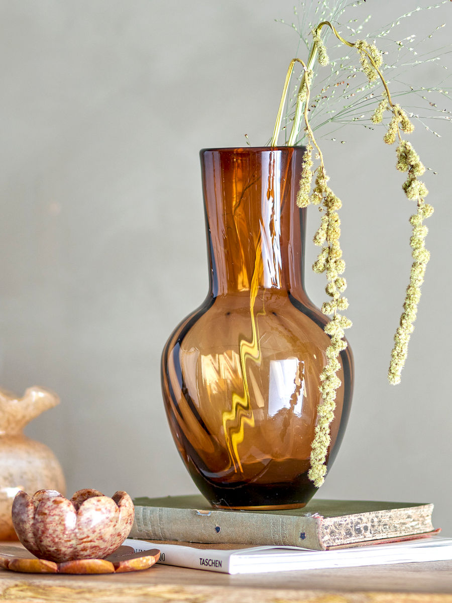 Creative Collection Saiqa Vase, Brun, Glas