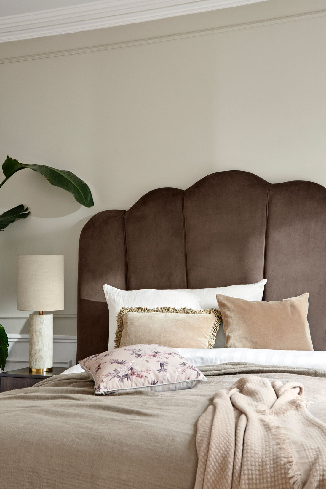 Cozy Living Monroe Headboard - TAUPE